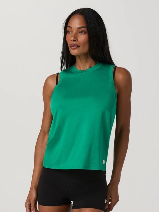 Vuori Tops - Vuori Energy Top Long Emerald Heather Size Small Activewear